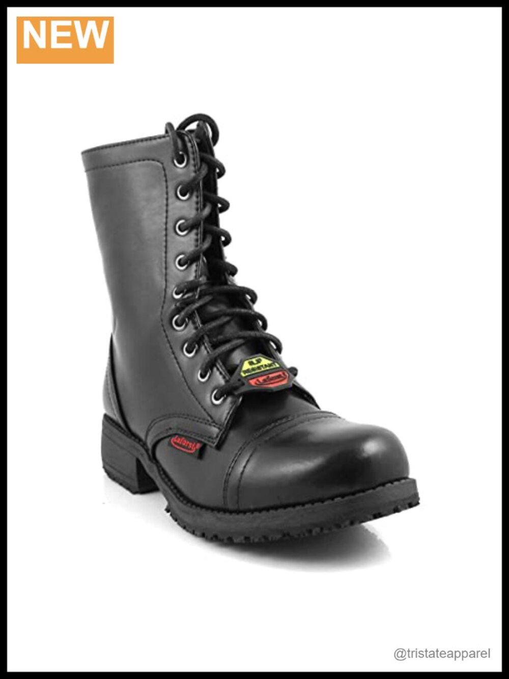 Women's Combat Boots Slip Resistant Work Boots Lace Up Lightweight